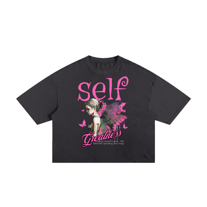 Self Greatness Classic Boxy Tee - 250 GSM