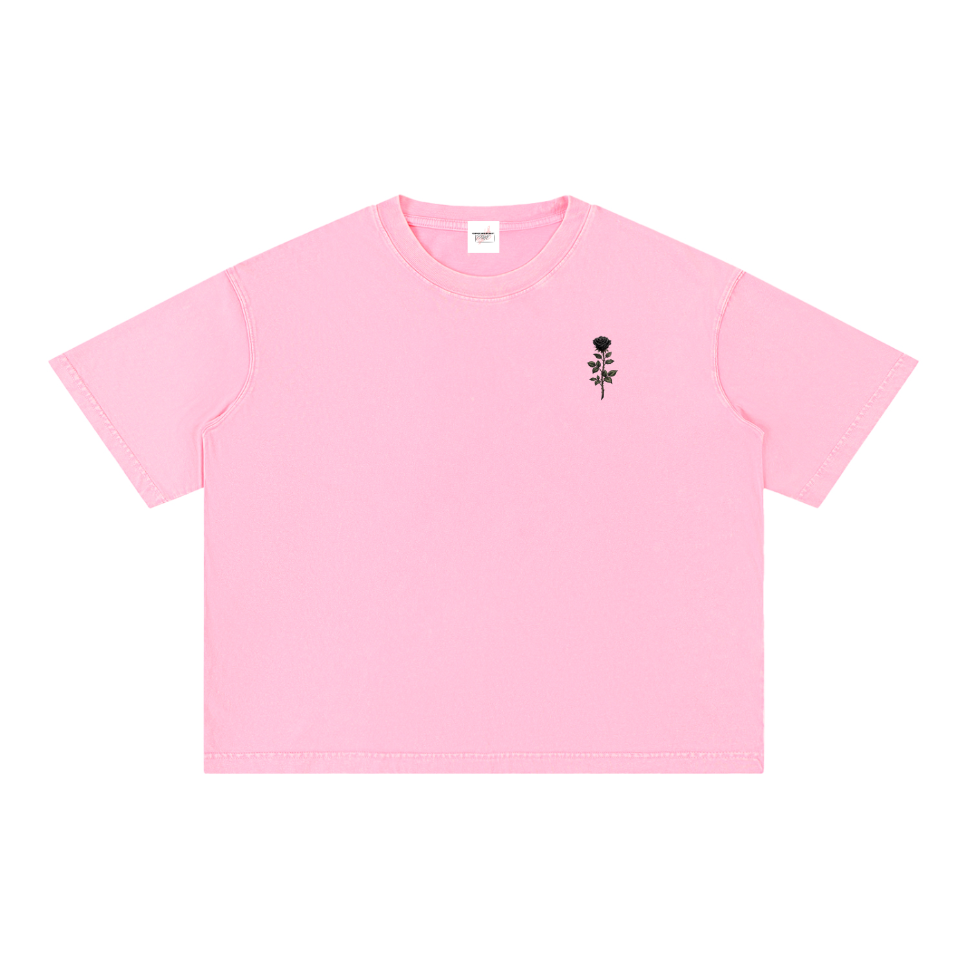 M2M Mineral Wash Boxy Cotton T-Shirt