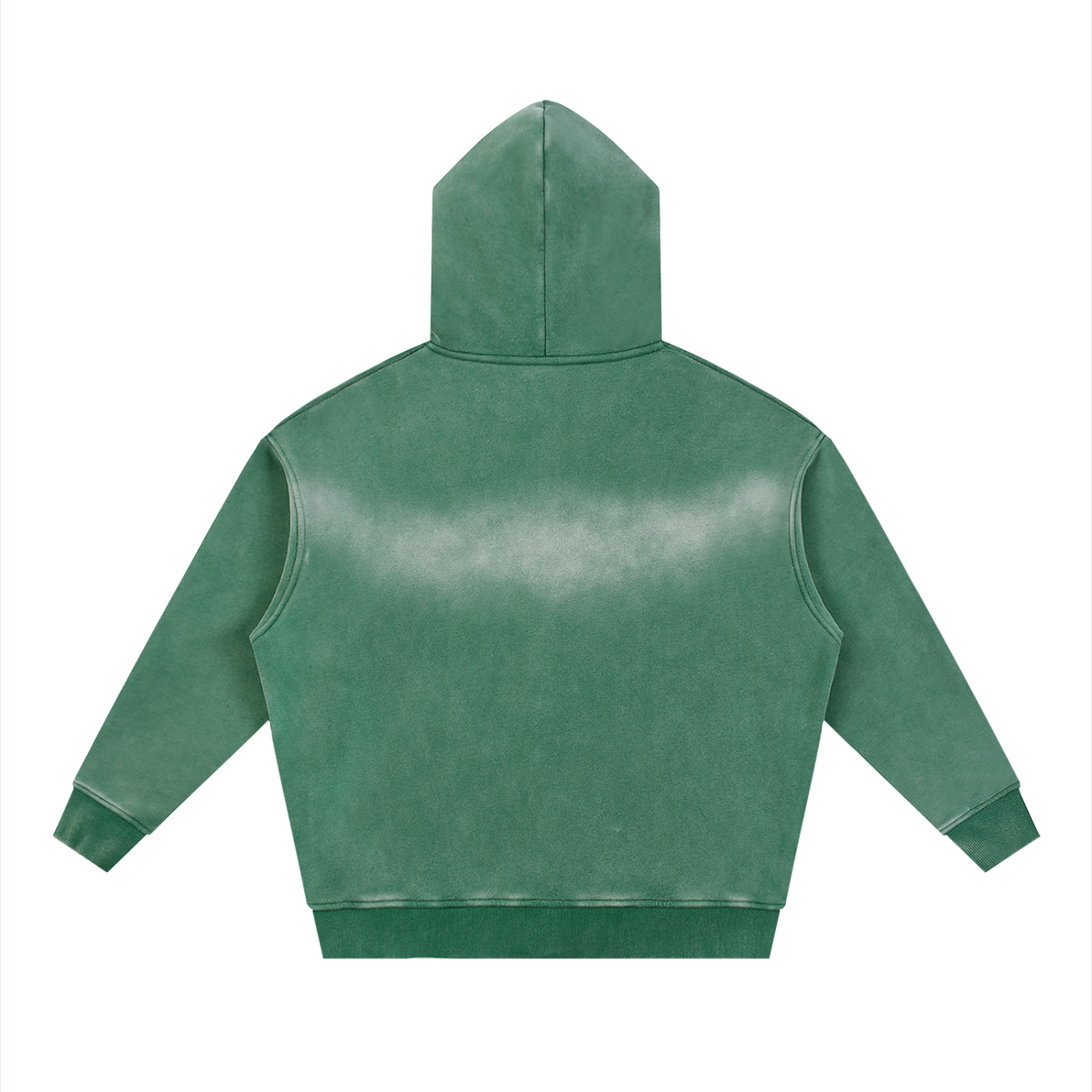 M2M Sunfade Two-way Zipper Boxy Fleece Hoodie