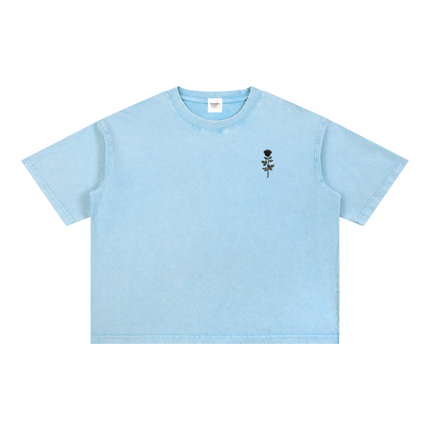 M2M Mineral Wash Boxy Cotton T-Shirt