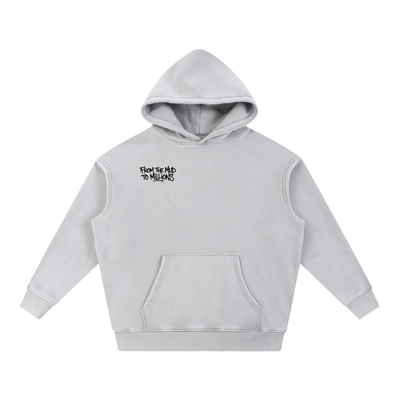 M2M Snow Wash Fleece Oversize Hoodie