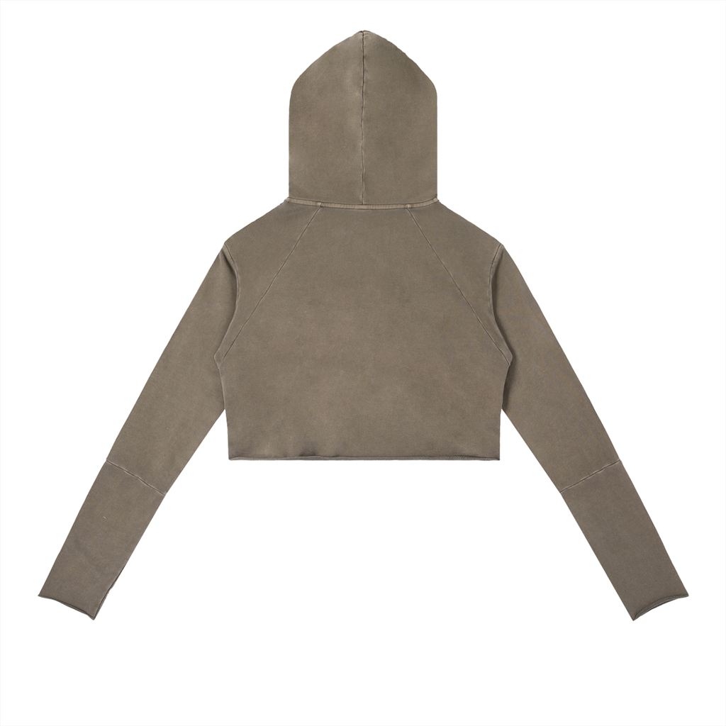 8888 Vintage Washed Raw Edge Hoodie