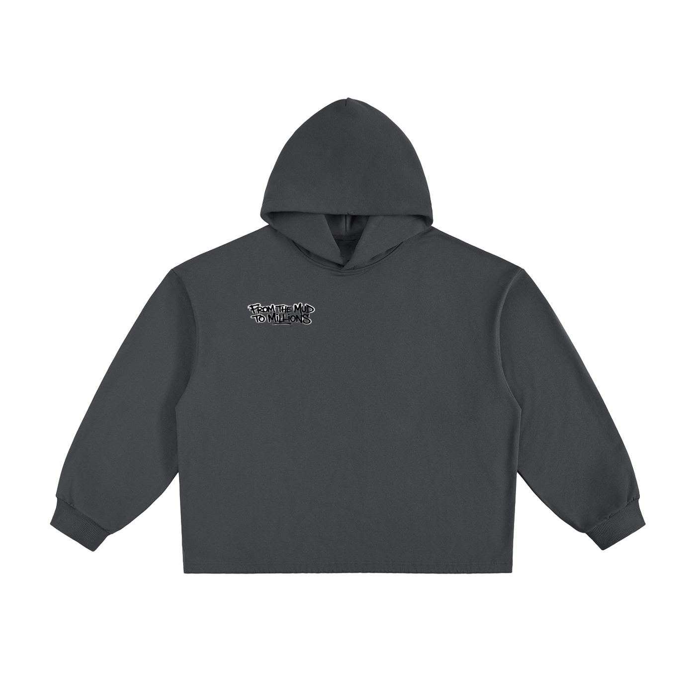 M2M Essential Heavyweight Oversized Drawstring Hem Hoodie