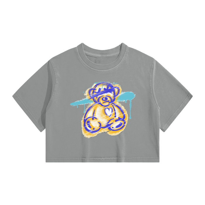 G.O.A.T WASHED CROPPED TOP