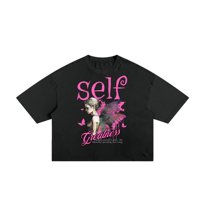 Self Greatness Classic Boxy Tee - 250 GSM