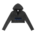 8888 Vintage Washed Raw Edge Hoodie
