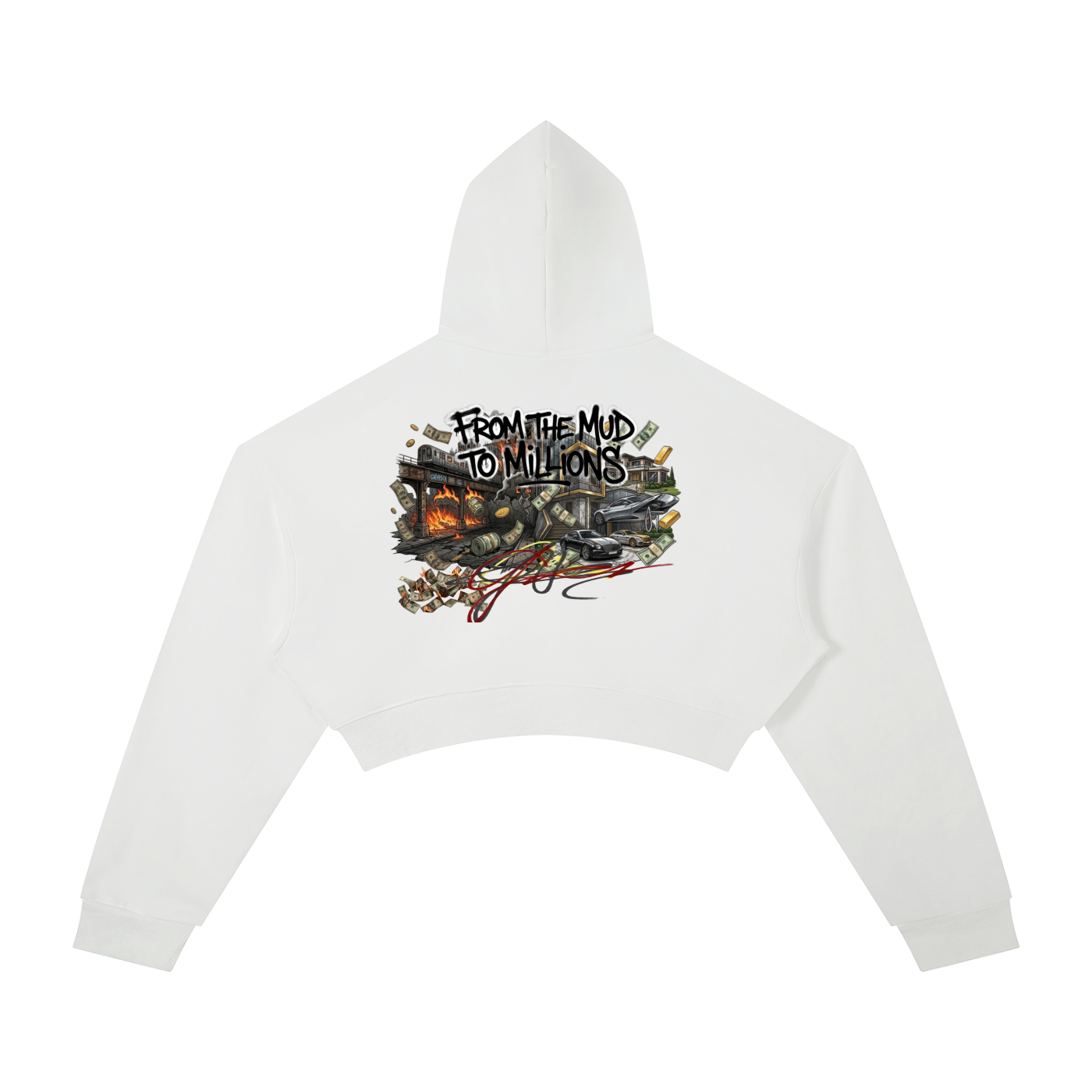 M2M Essential Cropped Hoodie