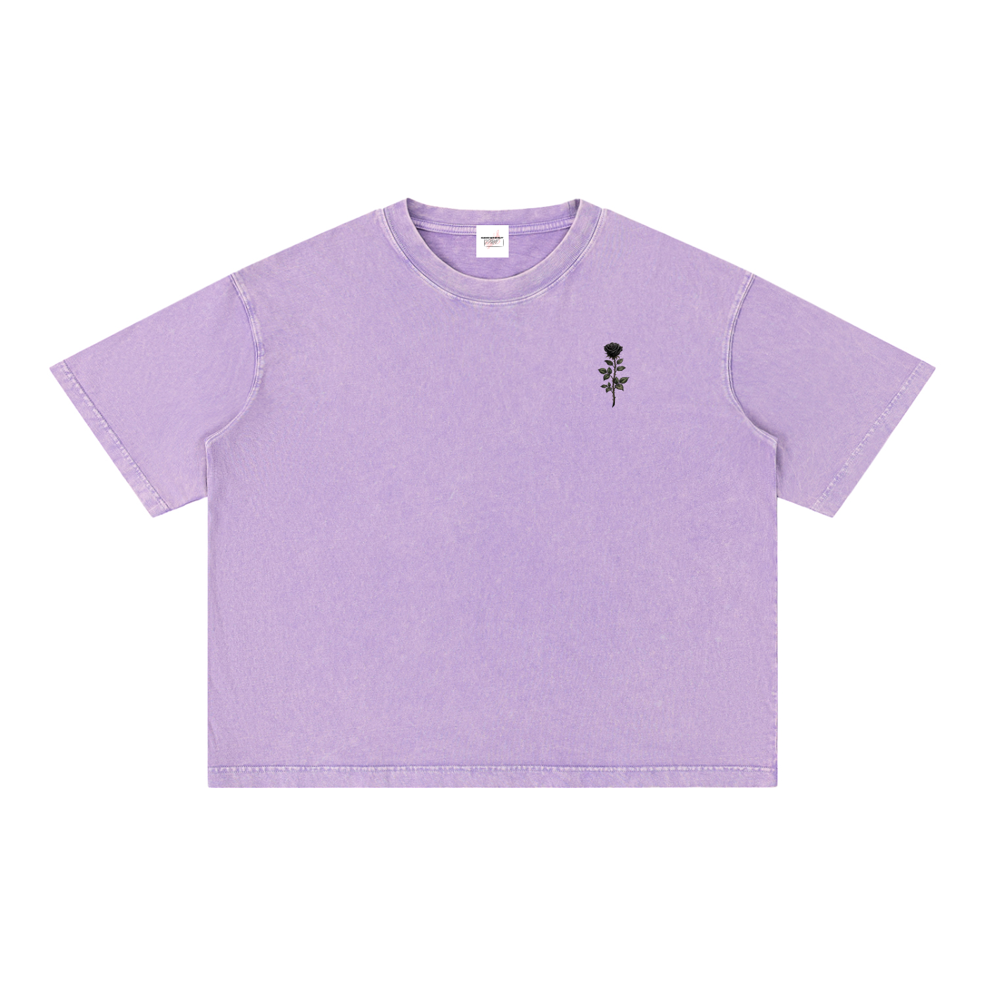 M2M Mineral Wash Boxy Cotton T-Shirt
