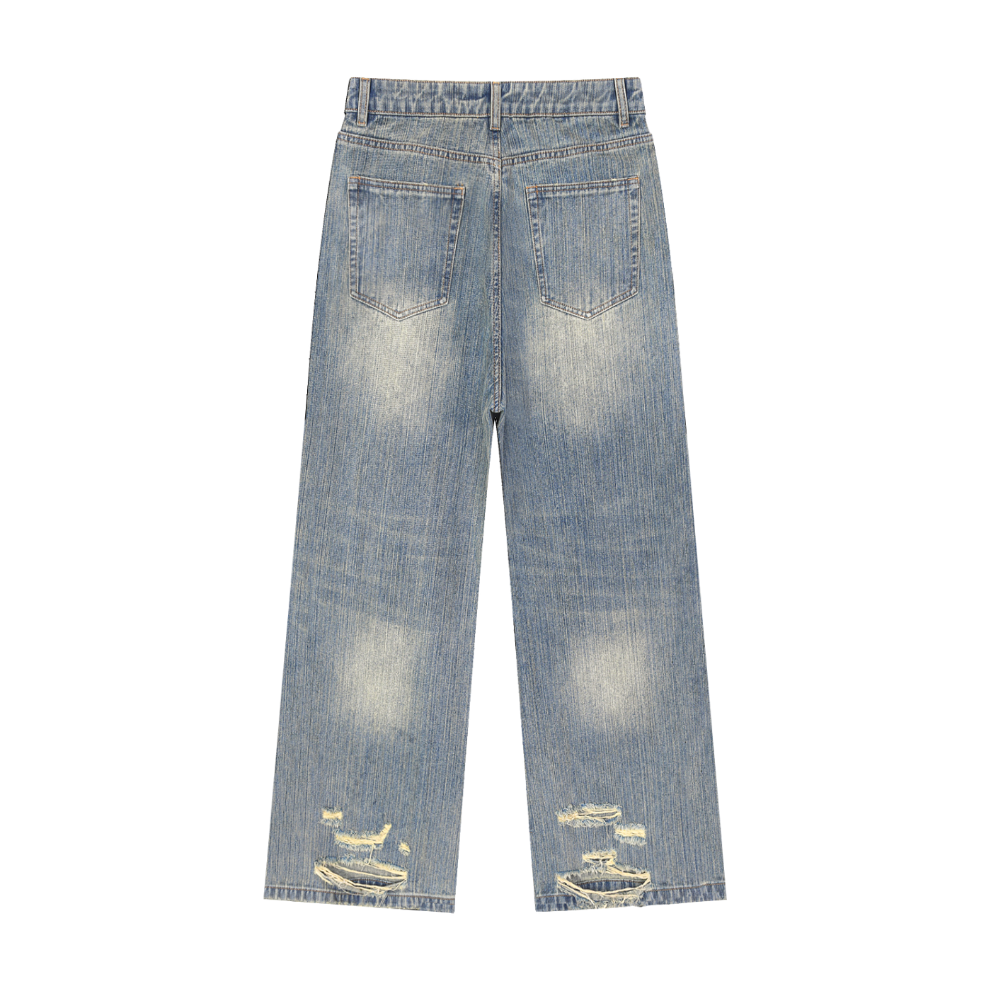GTSVintage Wash Distressed Denim Jeans