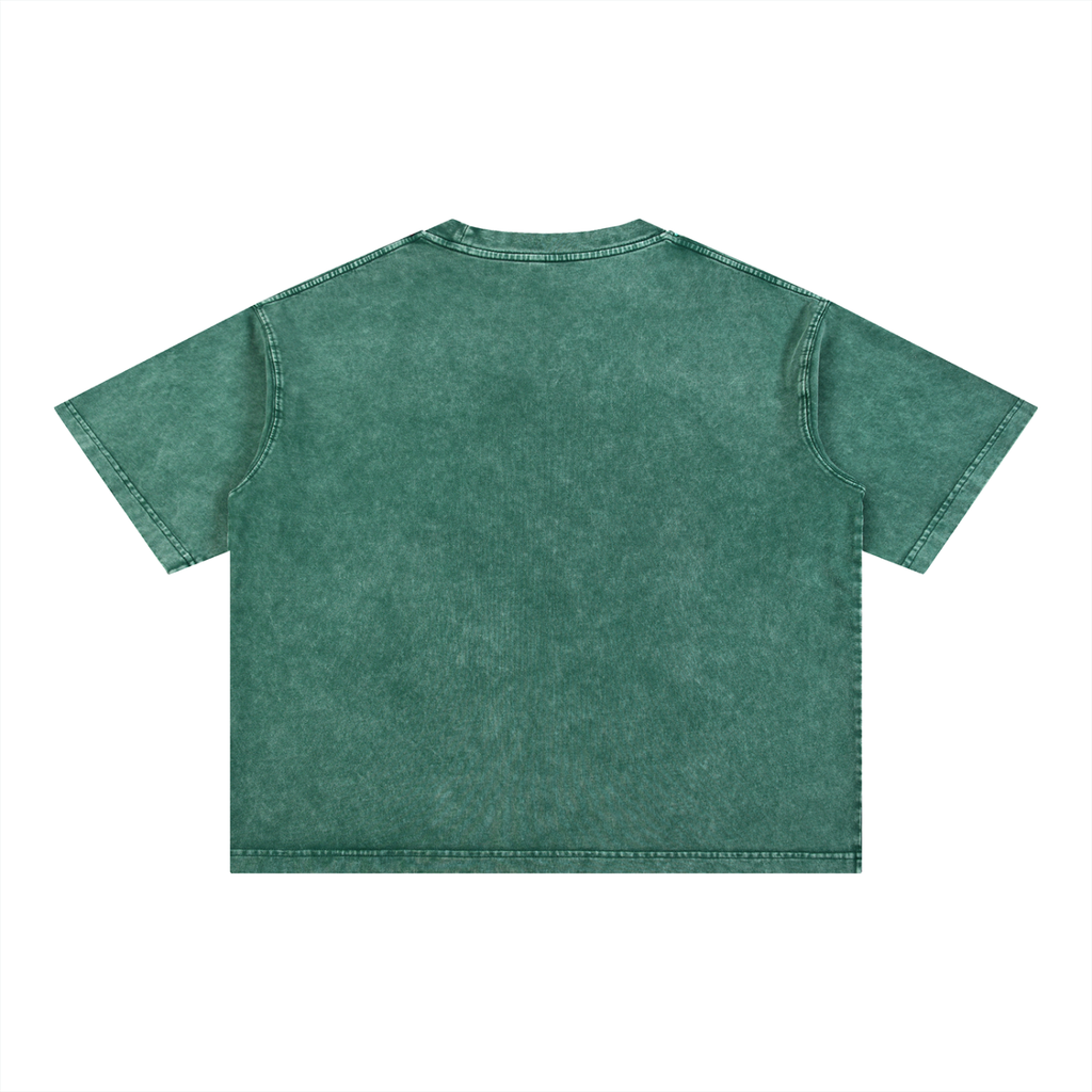 M2M Mineral Wash Boxy Cotton T-Shirt