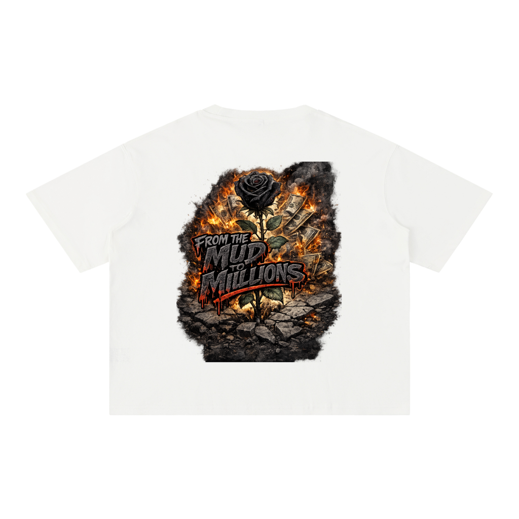 M2M Mineral Wash Boxy Cotton T-Shirt