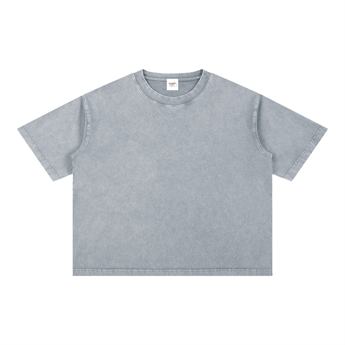 M2M Mineral Wash Boxy Cotton T-Shirt