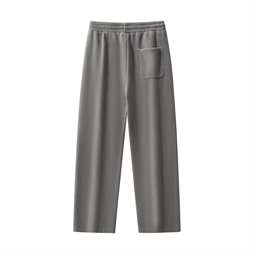 IM RICH BITCH Frayed Enzyme Washed Fleece Sweatpants