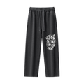IM RICH BITCH Frayed Enzyme Washed Fleece Sweatpants