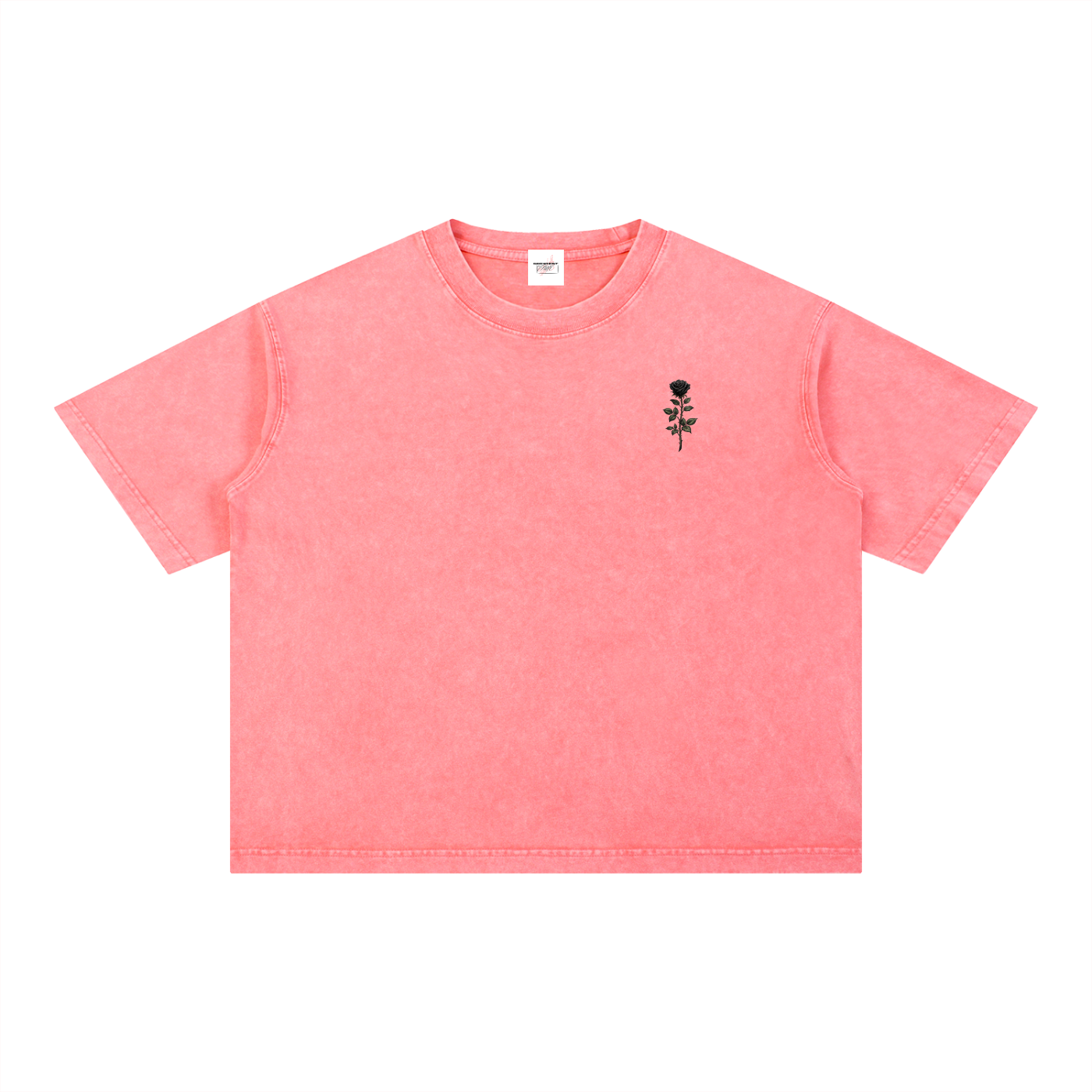 M2M Mineral Wash Boxy Cotton T-Shirt