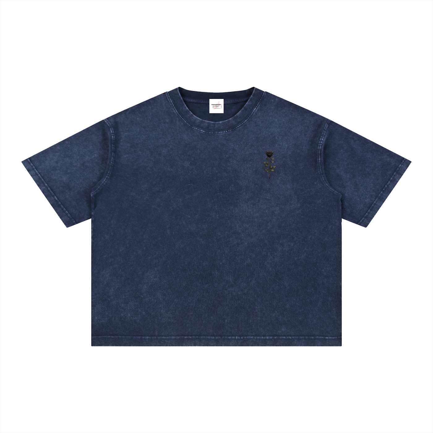 M2M Mineral Wash Boxy Cotton T-Shirt