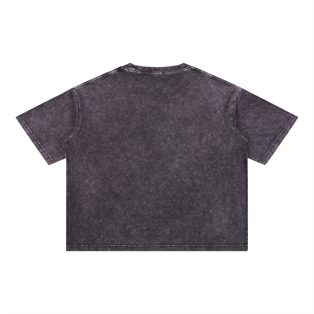 M2M Mineral Wash Boxy Cotton T-Shirt
