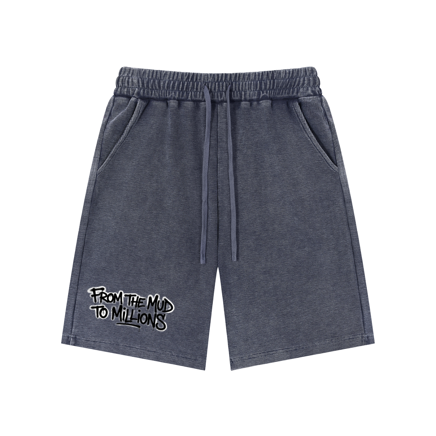 M2M Mineral Wash Waffle Knit Shorts