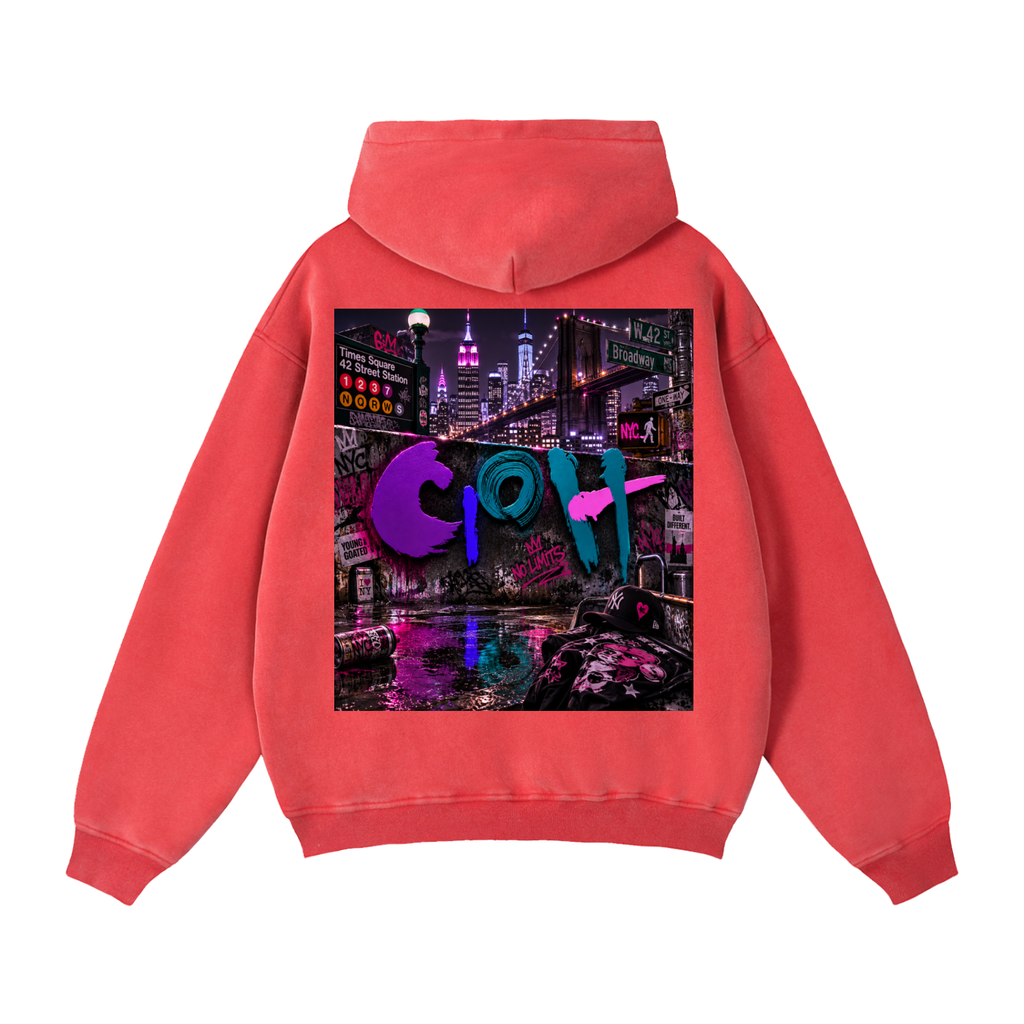 GOAT Zip-Through Boxy Fleece Hoodie