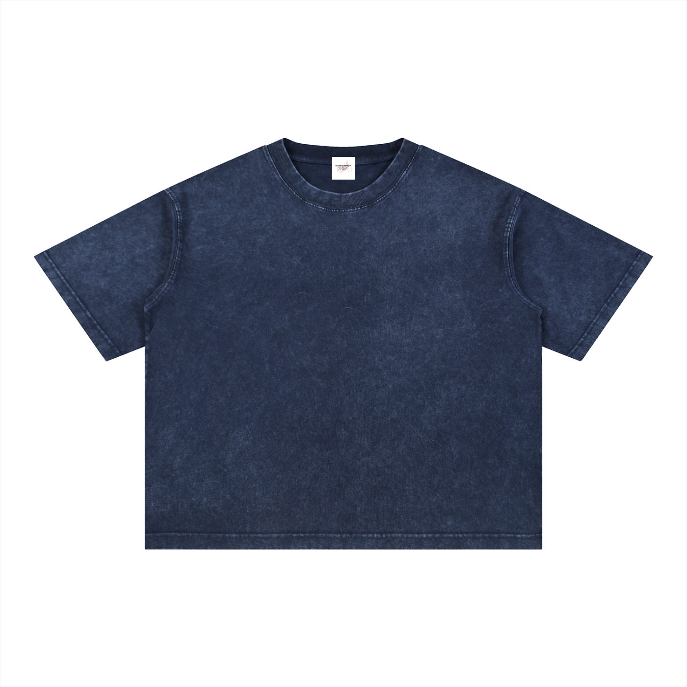M2M Mineral Wash Boxy Cotton T-Shirt