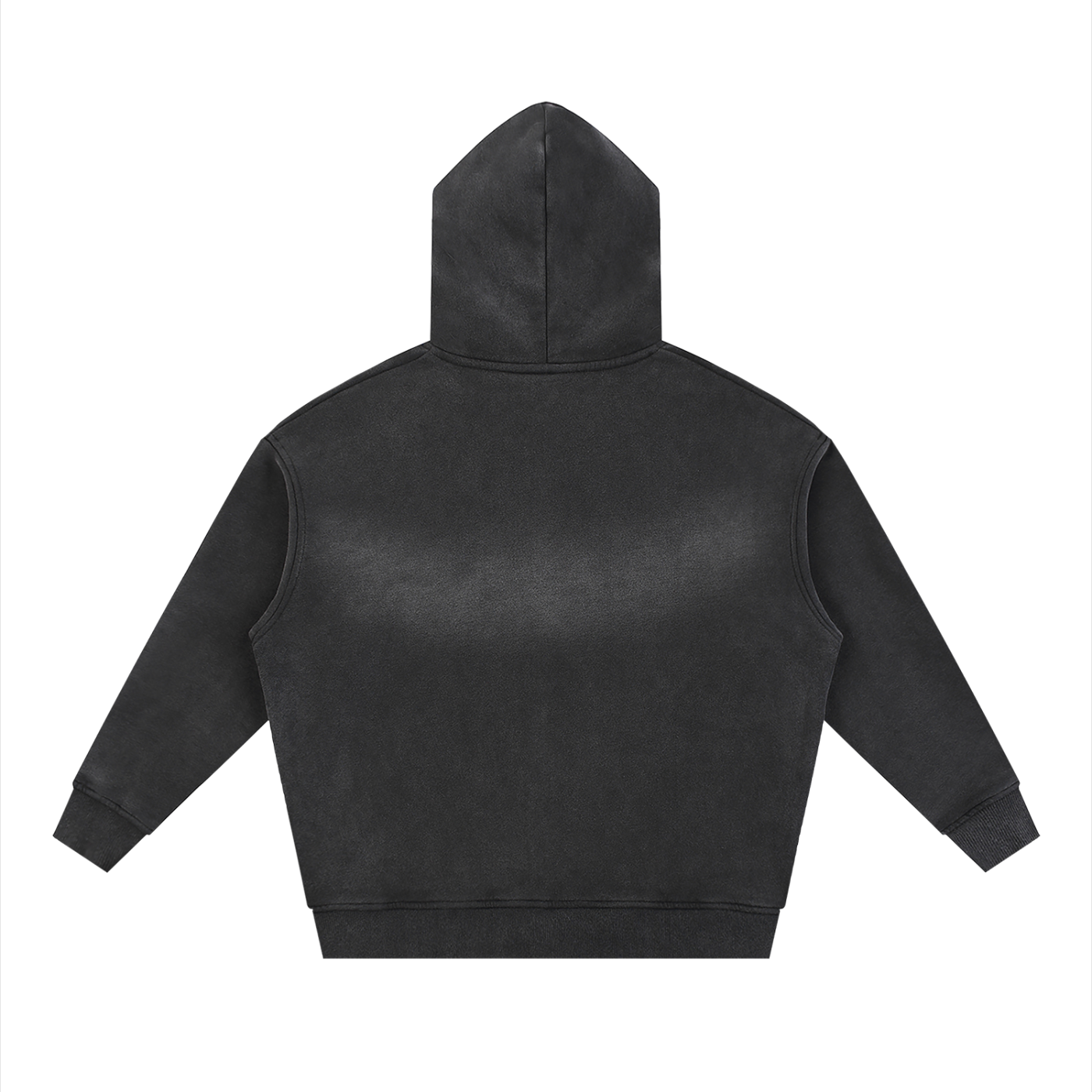 M2M Sunfade Two-way Zipper Boxy Fleece Hoodie