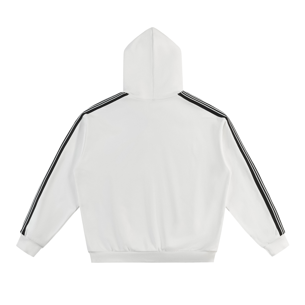 IM RICH BITCH - Side Stripe Drop-Shoulder Hoodie