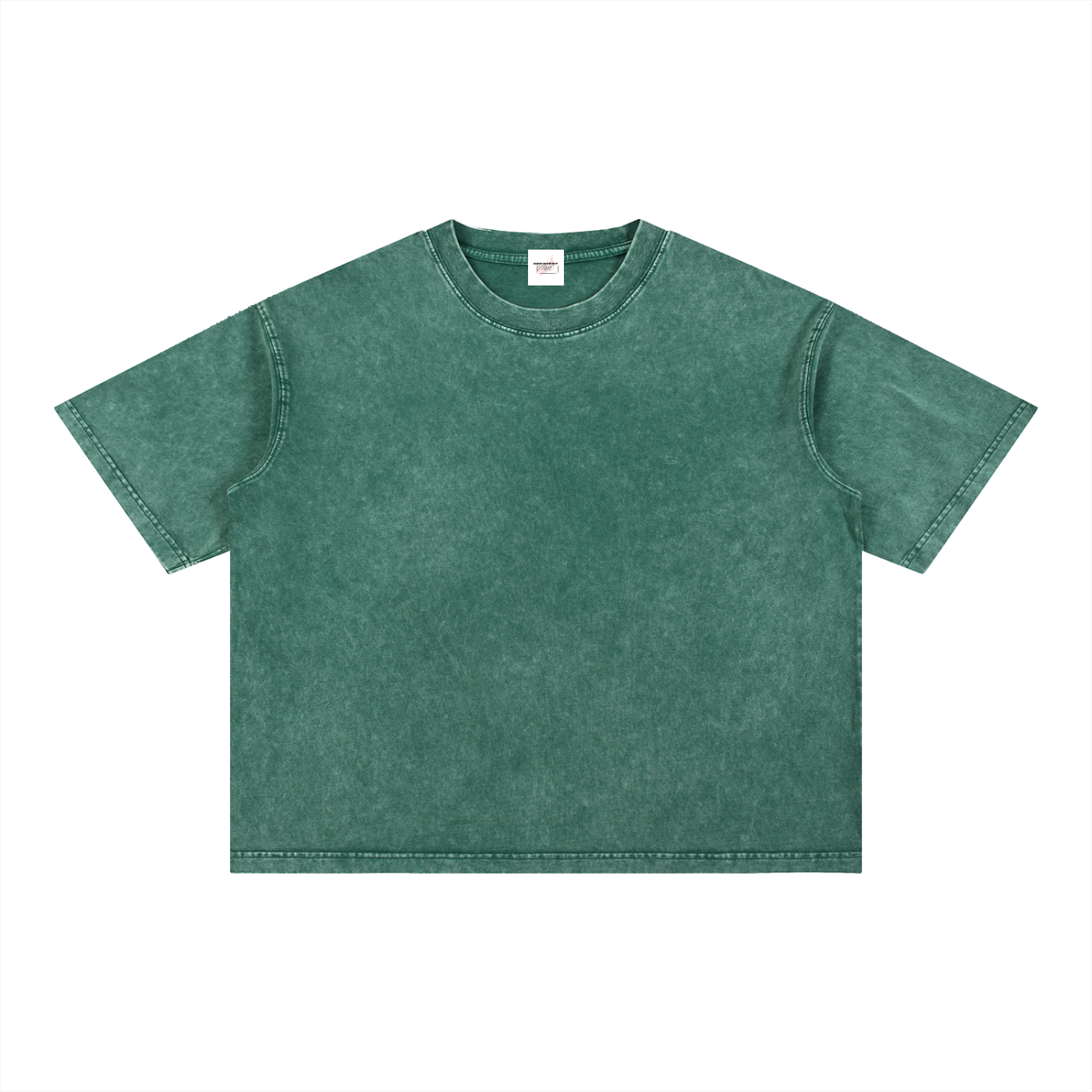 M2M Mineral Wash Boxy Cotton T-Shirt