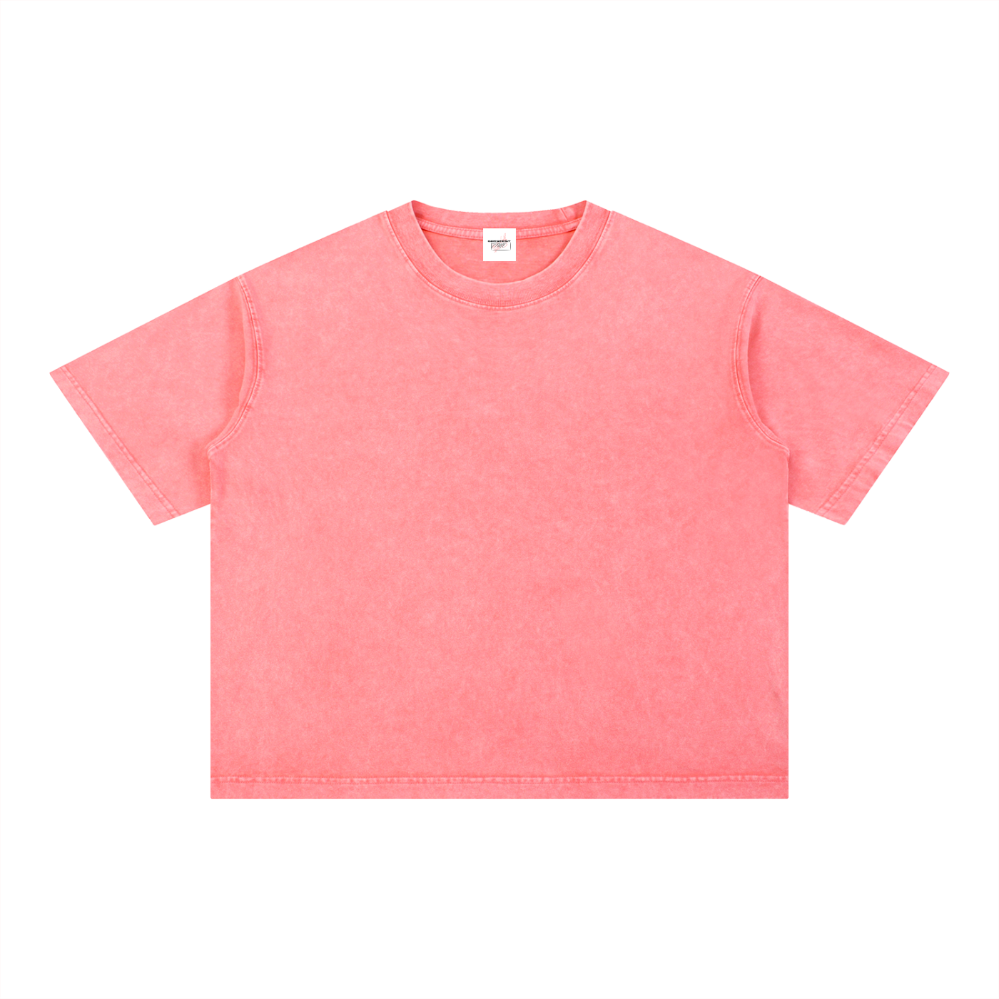 M2M Mineral Wash Boxy Cotton T-Shirt
