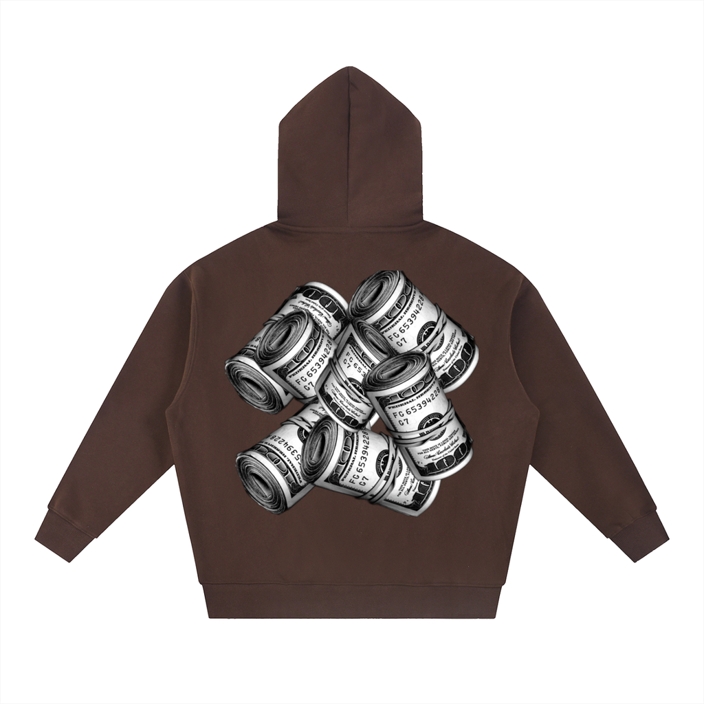 IM RICH BITCH Essential Oversized Fleece Boxy Hoodie
