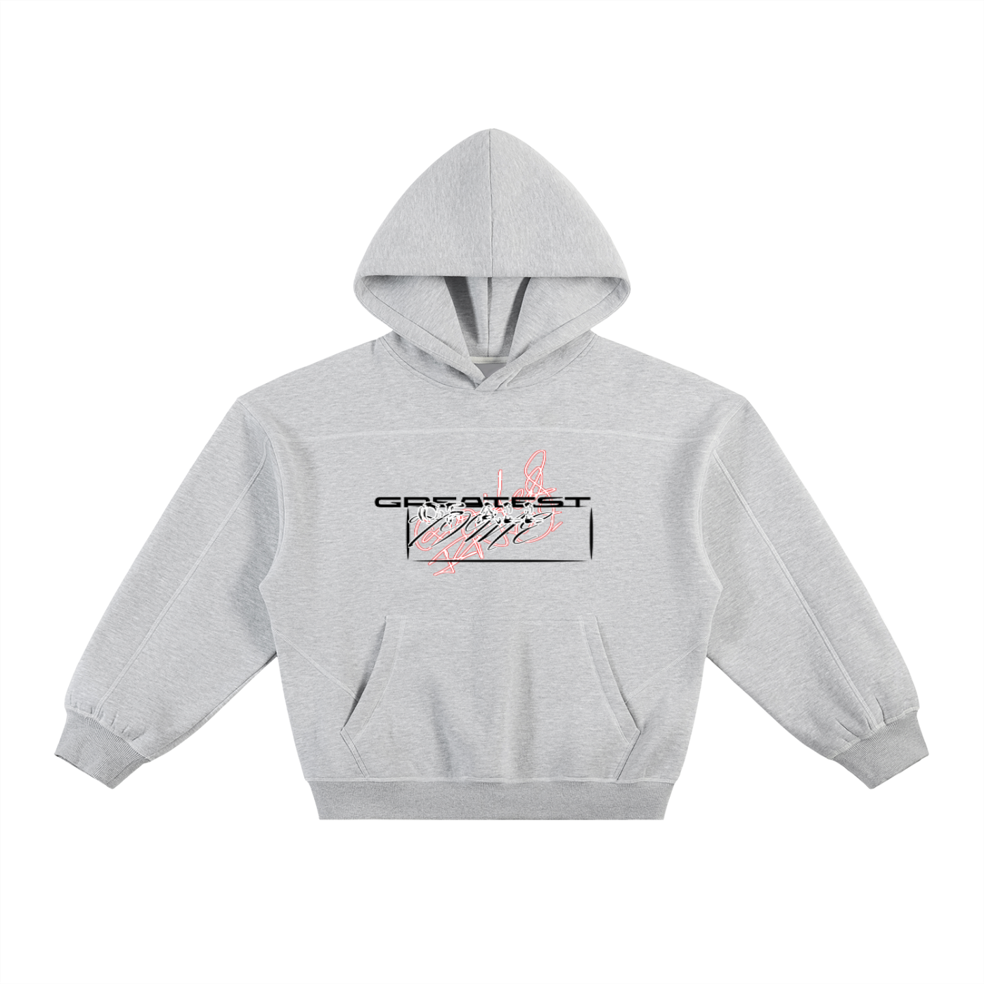 GTSContrast-Stitched Boxy Hoodie