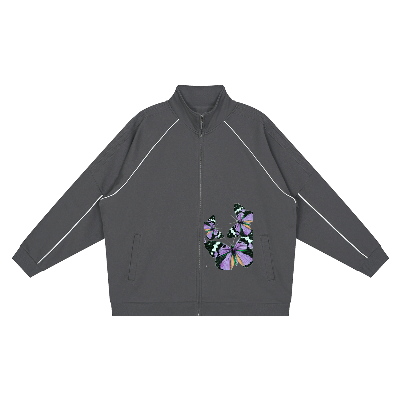 GTS Reflection Striped Raglan Sleeve  Jacket