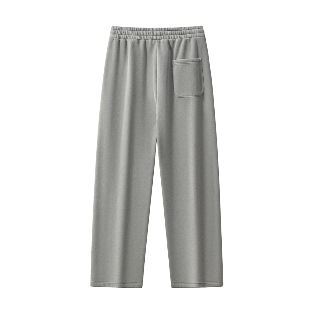 IM RICH BITCH Frayed Enzyme Washed Fleece Sweatpants