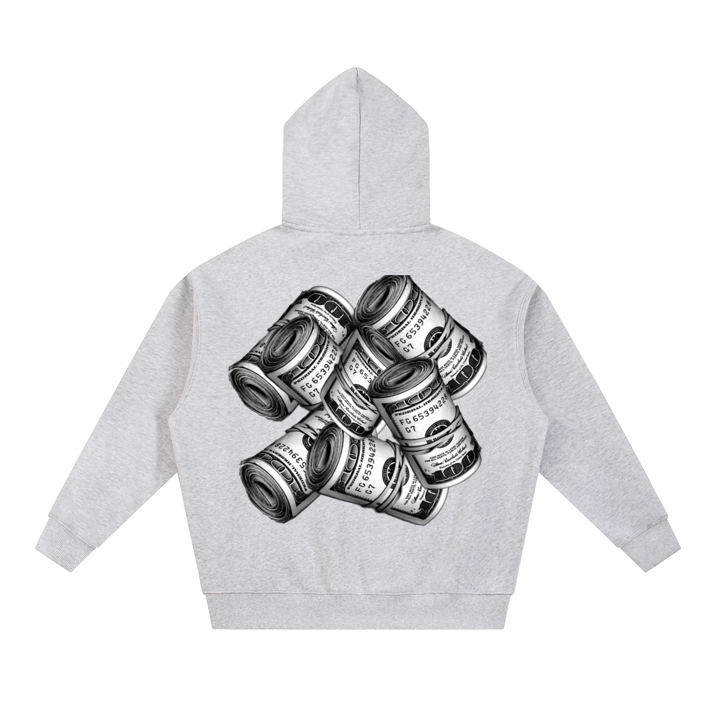 IM RICH BITCH Essential Oversized Fleece Boxy Hoodie