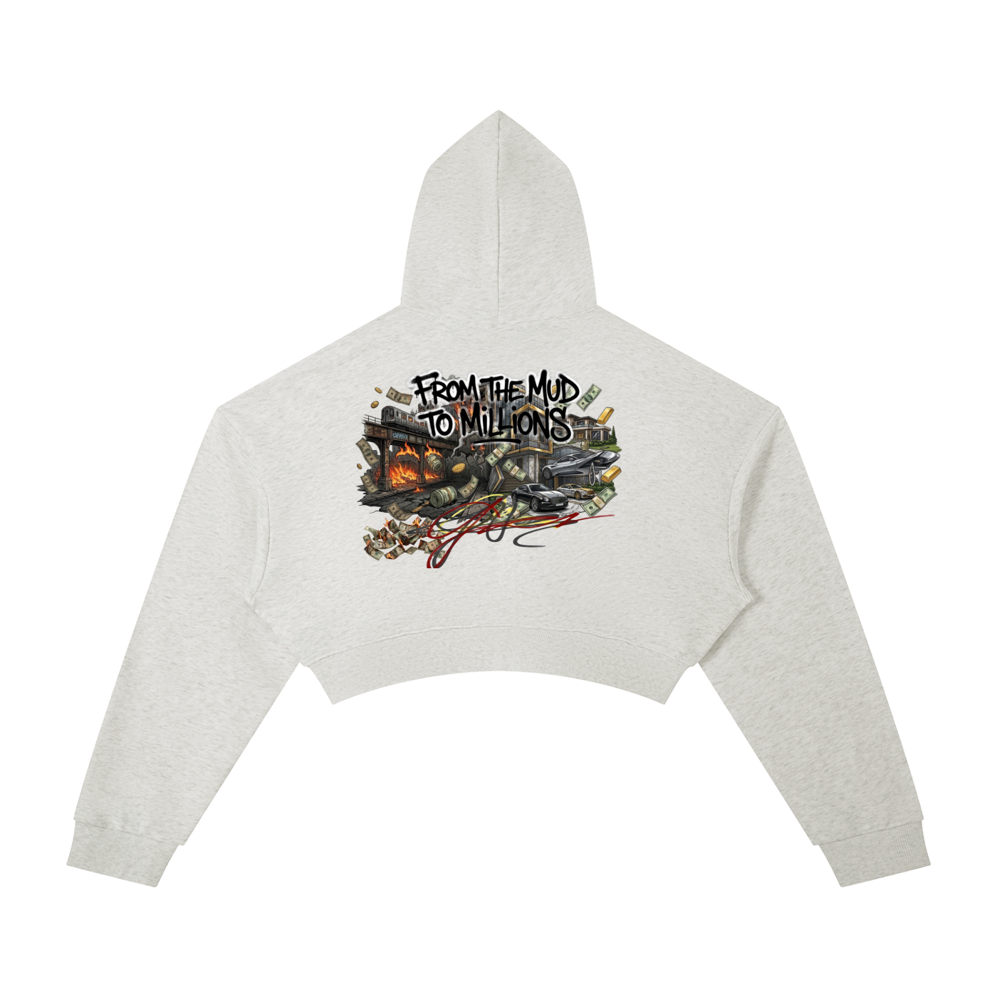 M2M Essential Cropped Hoodie