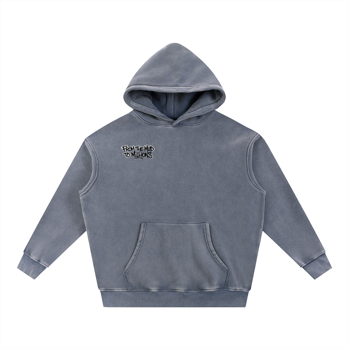 M2M Snow Wash Fleece Oversize Hoodie