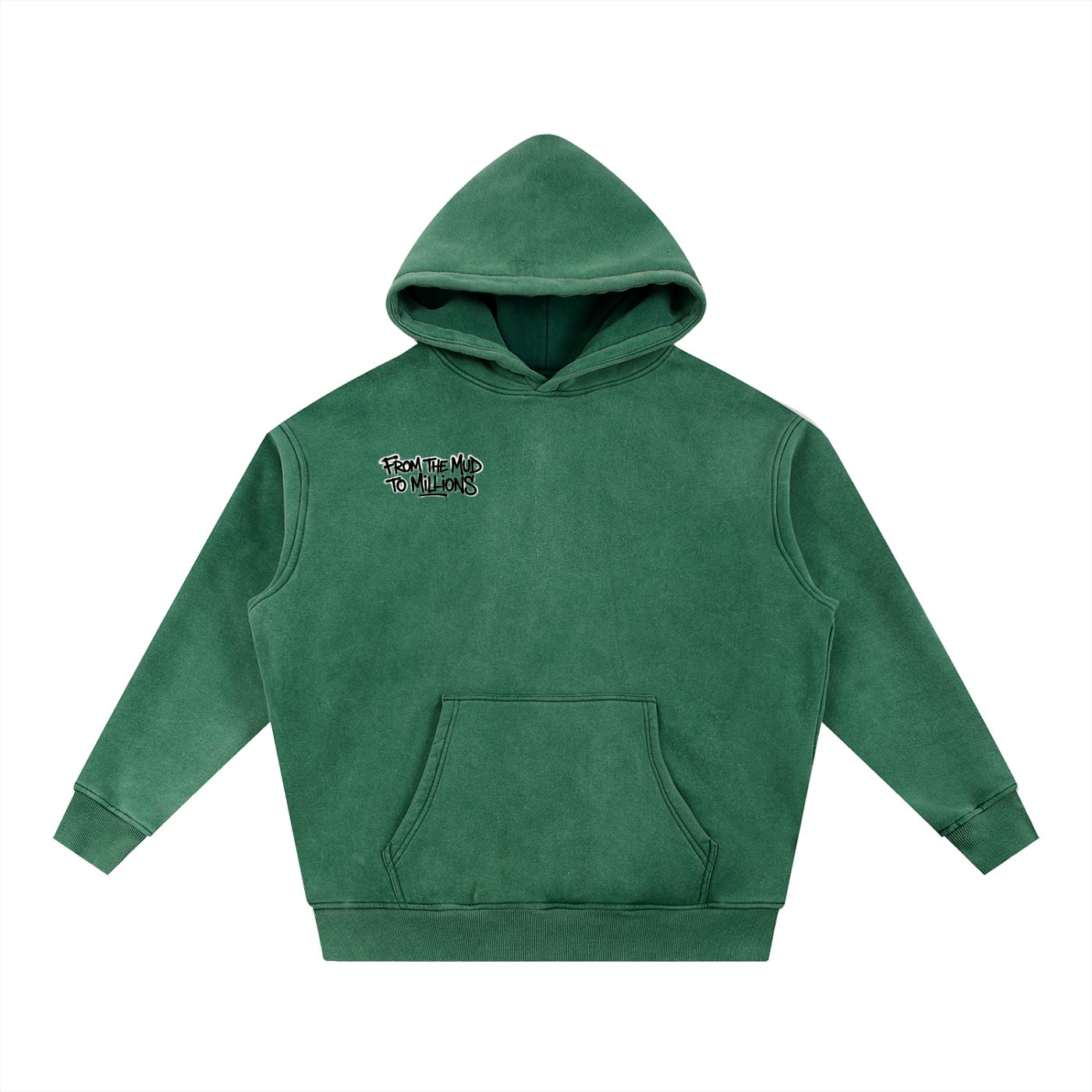 M2M Snow Wash Fleece Oversize Hoodie