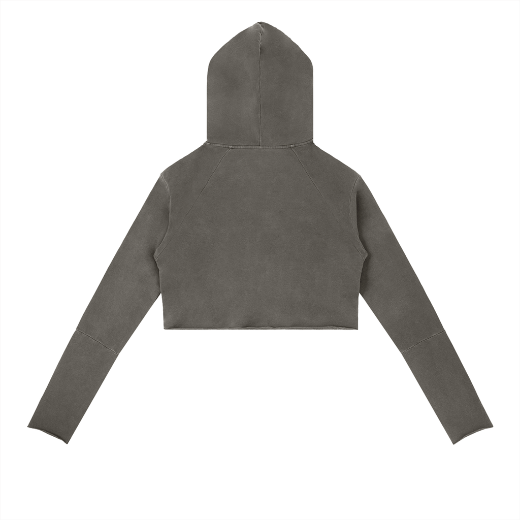 8888 Vintage Washed Raw Edge Hoodie