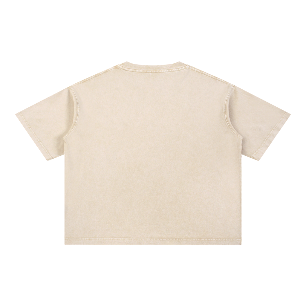M2M Mineral Wash Boxy Cotton T-Shirt