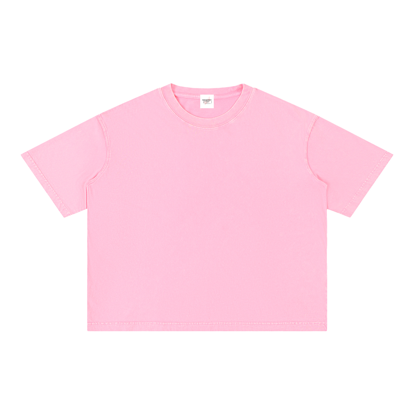 M2M Mineral Wash Boxy Cotton T-Shirt