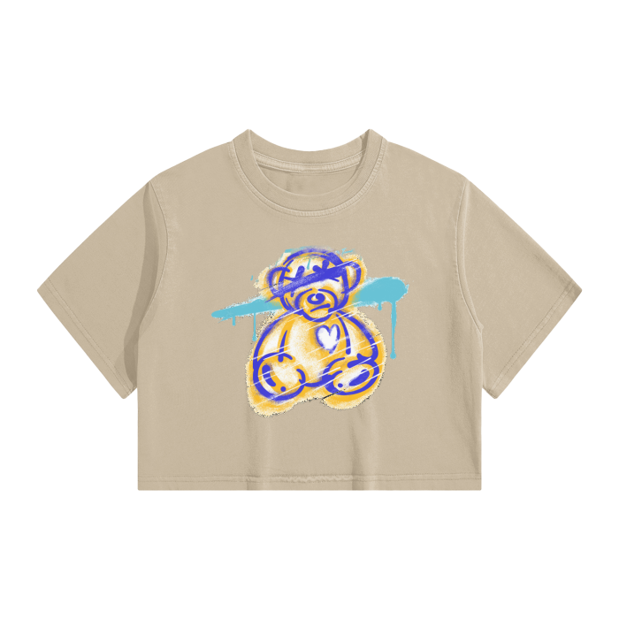 G.O.A.T WASHED CROPPED TOP