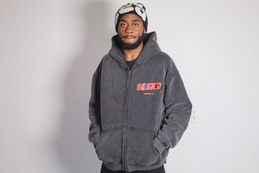 Goated Zip-Through Boxy Hoodie #RU0074