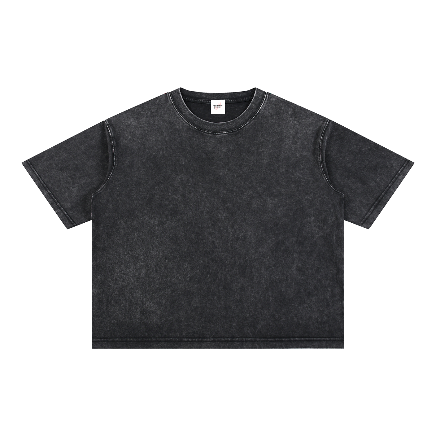 M2M Mineral Wash Boxy Cotton T-Shirt