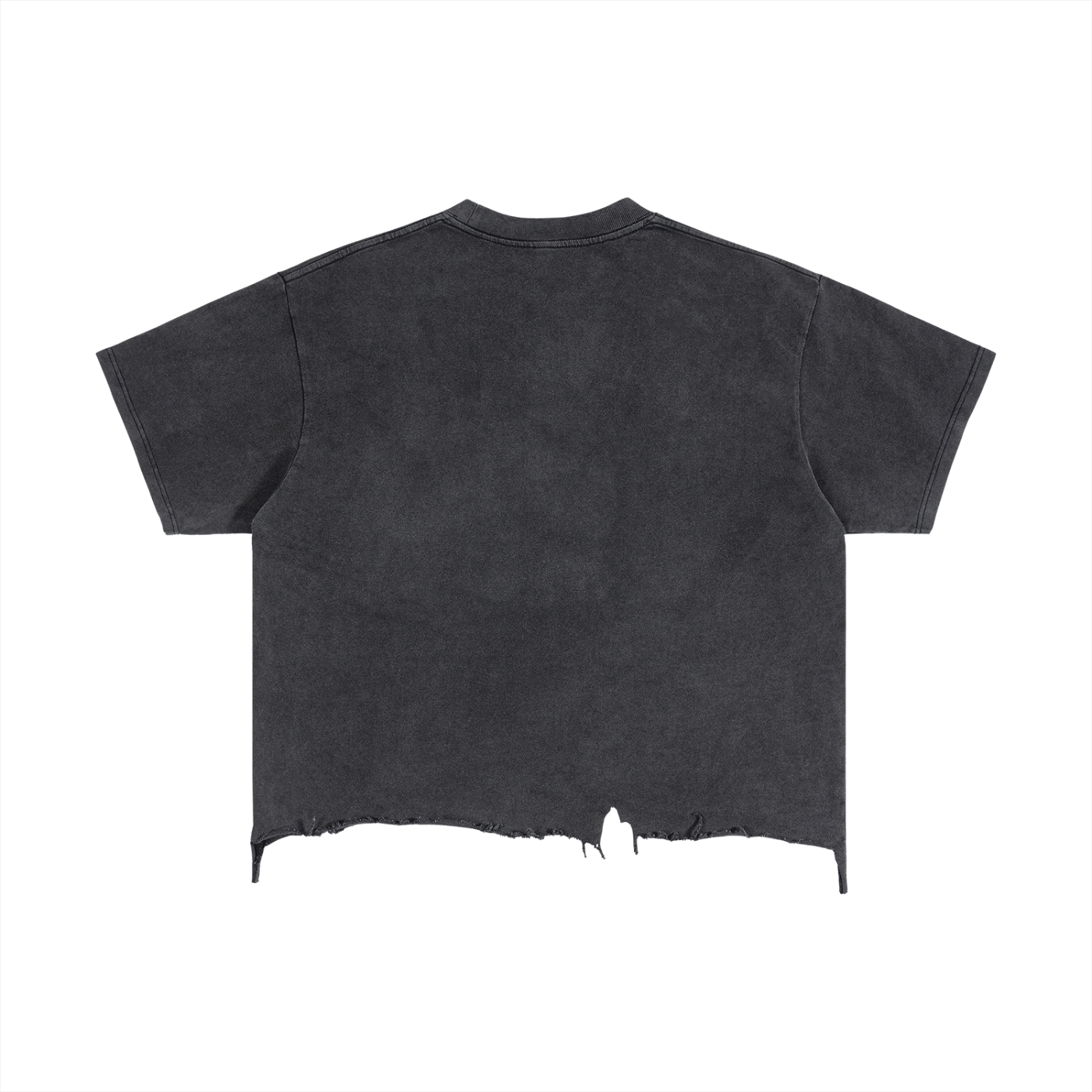 GTSVintage Wash Boxy Distressed Hem T-Shirt