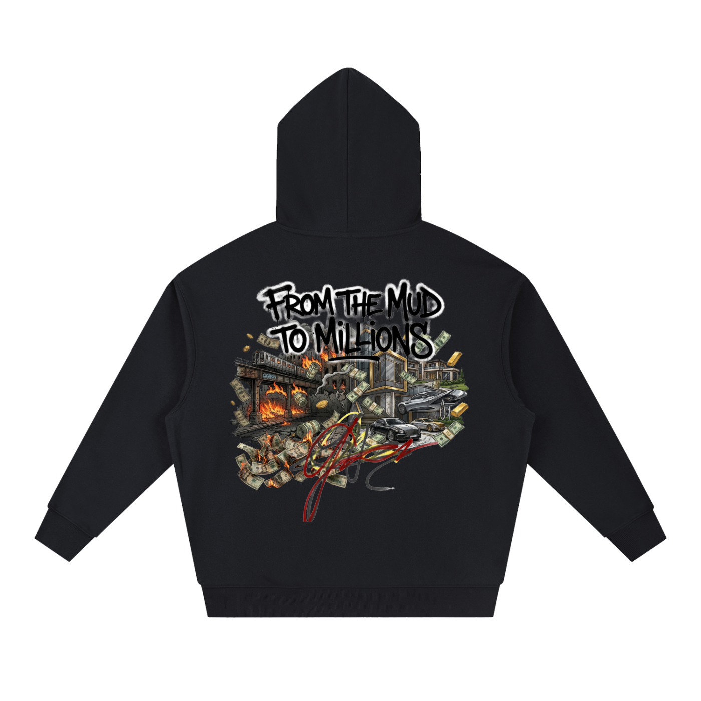 M2M Essential Boxy Heavyweight Drop-Shoulder Hoodie