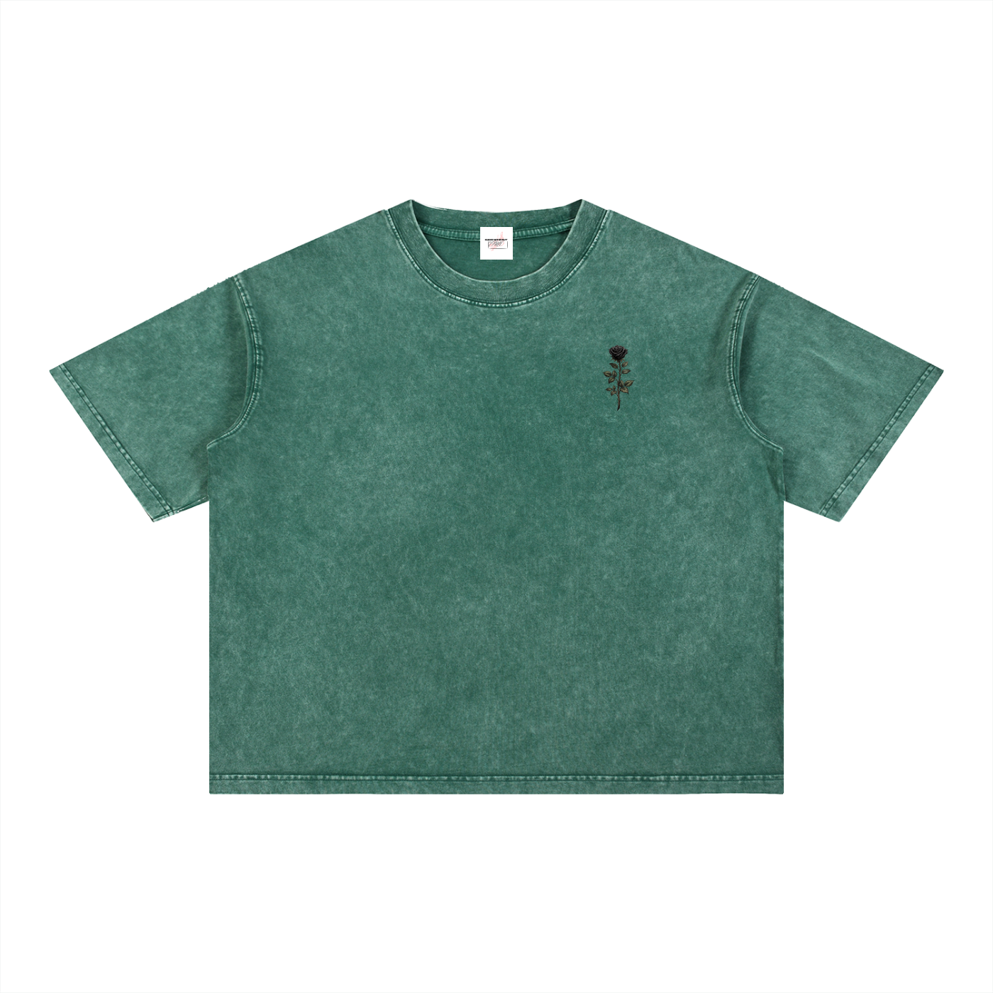 M2M Mineral Wash Boxy Cotton T-Shirt