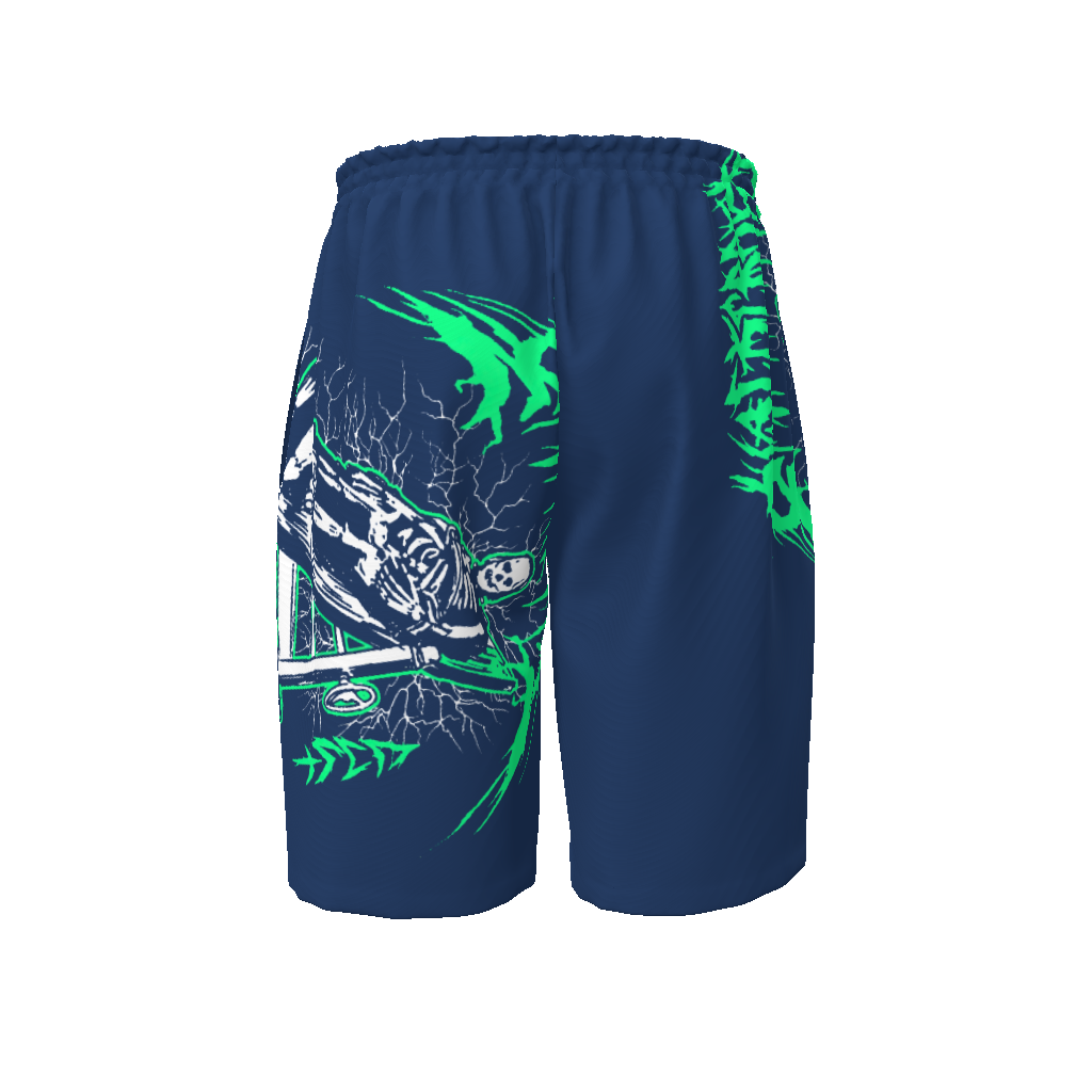 Green Flushed Beach Shorts