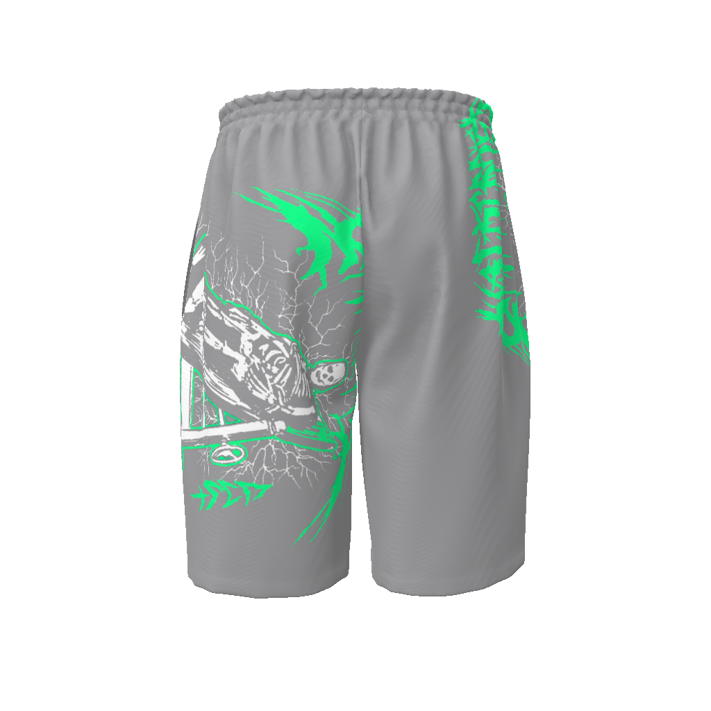 Green Flushed Beach Shorts