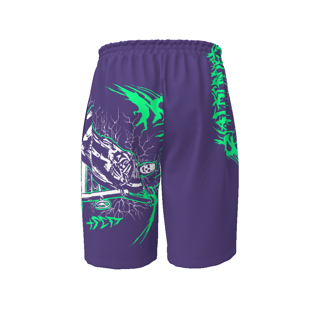 Green Flushed Beach Shorts