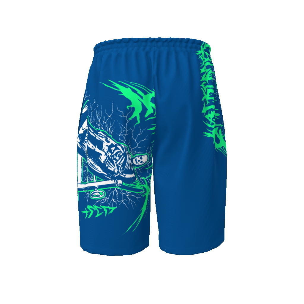 Green Flushed Beach Shorts