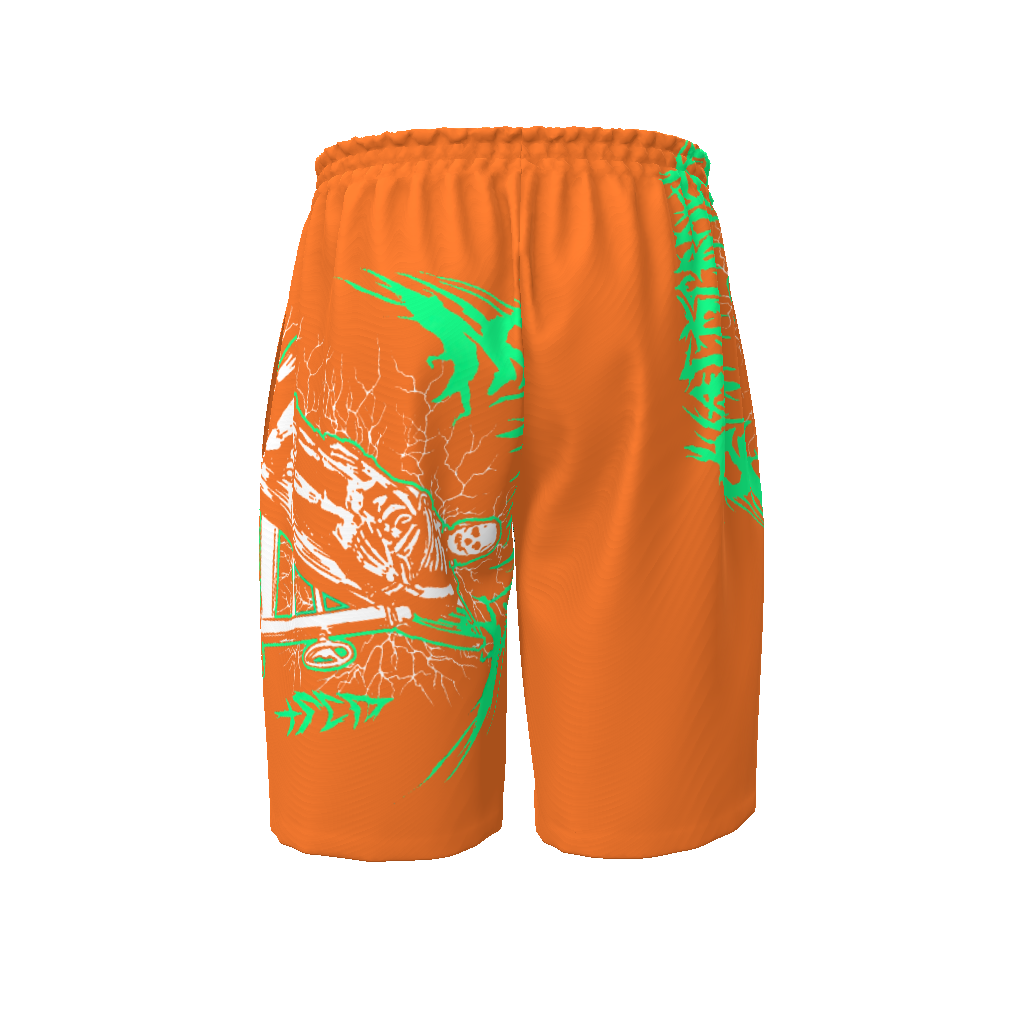 Green Flushed Beach Shorts